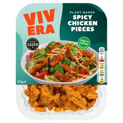 M&S Vivera Plant Spicy Chicken Pieces Plant-Based Alternative 175g- Buy online at McGrocer