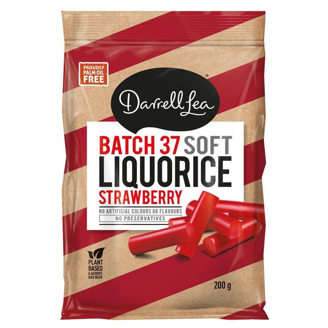 Darrell Lea Fresh Strawberry Liquorice 200g - British product