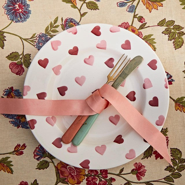 Emma Bridgewater Pink Hearts 8 1/2 inch plate - British product