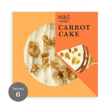 M&S lightly spiced carrot cake 410g, imported from the UK