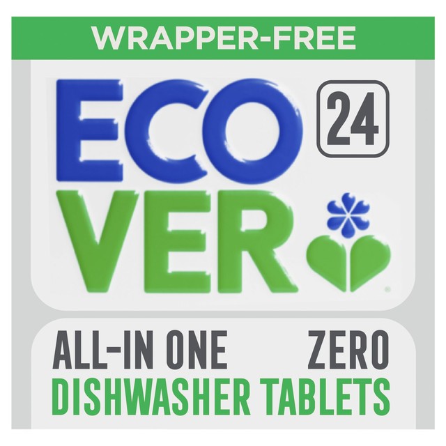 Ecover All-In-One Zero dishwasher tablets 24 tablets - British product
