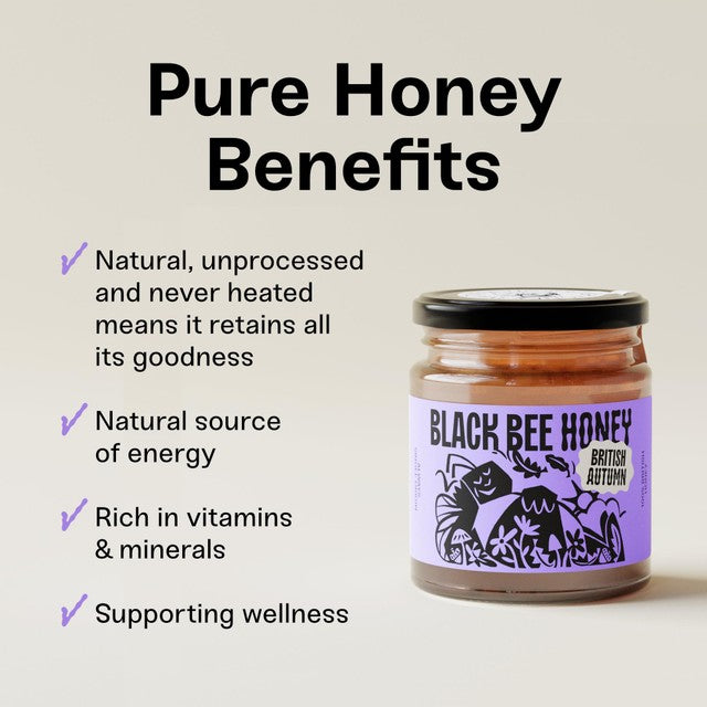 Black Bee set honey Autumn Heather 227g - British product
