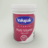 Valupak multivitamin tablets 50 tablets (British brand)