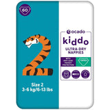 Ocado Kiddo Nappies Size 2 60 Pack, imported from the UK