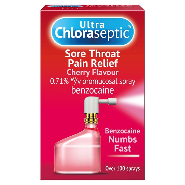 Ultra Chloraseptic cherry throat spray - British product