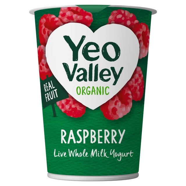 Yeo Valley organic raspberry yogurt 450g (British brand)