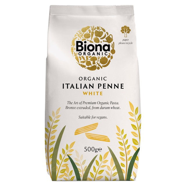 Biona white penne pasta 500g - British product
