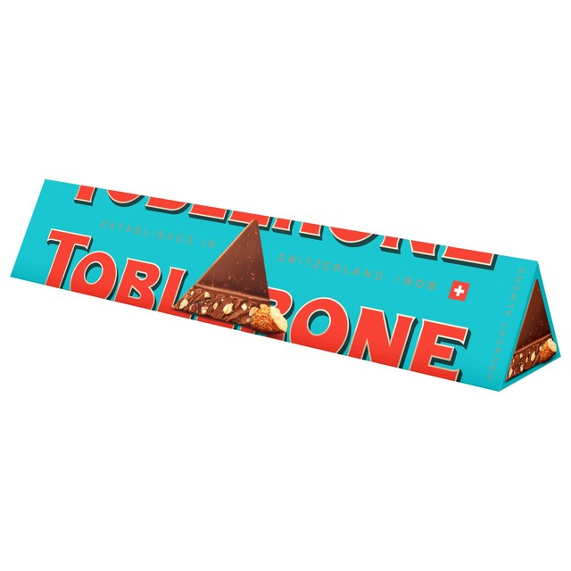 Toblerone crunchy almonds chocolate bar 360g (British brand)