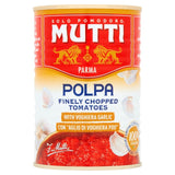 Mutti chopped tomatoes with garlic 400g, imported from the UK