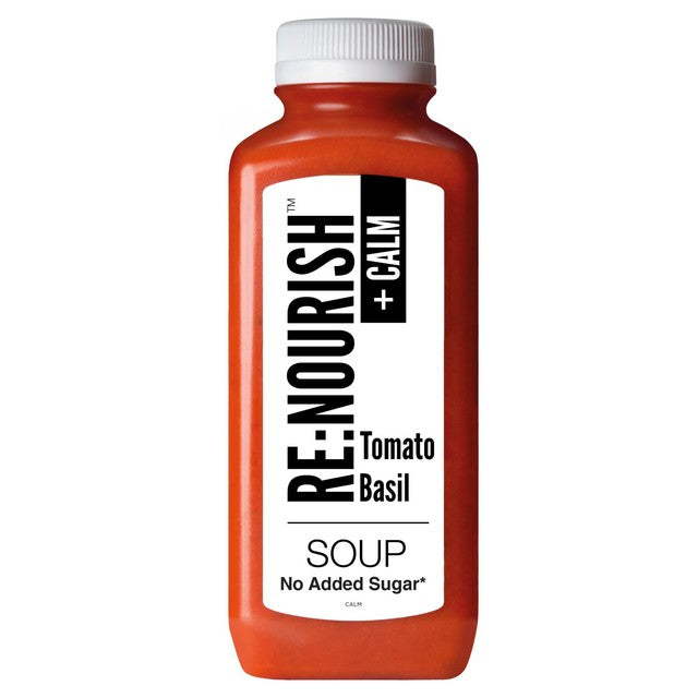 Re Nourish Tomato & Basil soup 500g, imported from the UK