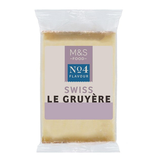 M&S Swiss Le Gruyere hard cheese 200g, imported from the UK