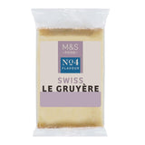 M&S Swiss Le Gruyere hard cheese 200g, imported from the UK