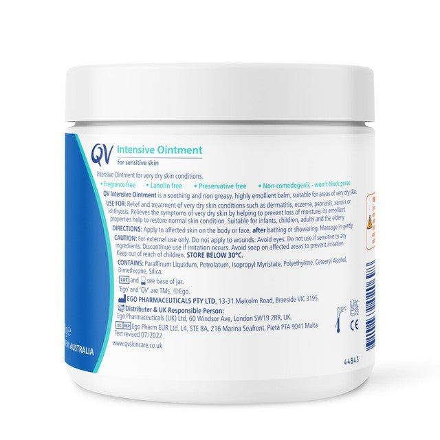 QV Intensive Ointment 450g, imported from the UK