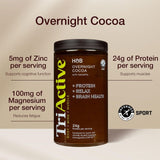 Holland & Barrett TriActive Sport Overnight Cocoa Caramel 480g (British brand)