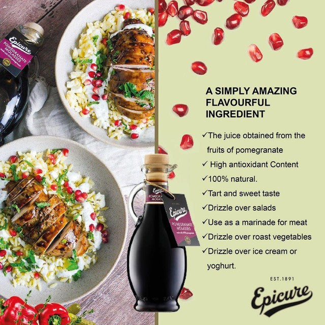 Epicure pomegranate molasses syrup 340g - British product