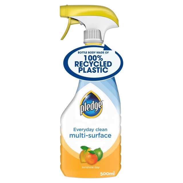 Pledge Everyday Clean Spray Sunshine Day 500ml, imported from the UK