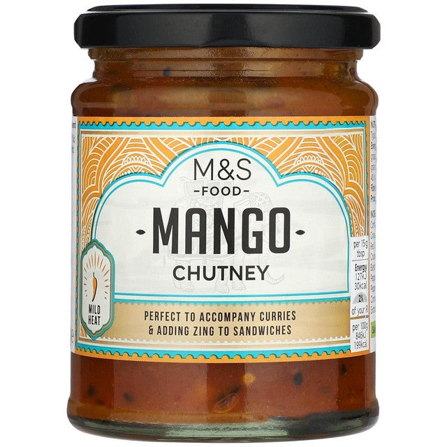 M&S mango chutney with garam masala 300g, imported from the UK