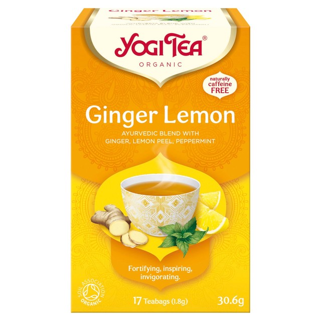 Yogi Tea Organic Ginger Lemon tea pack (British brand)