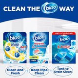 Bloo original blue toilet rim blocks 2 x 50g - British product