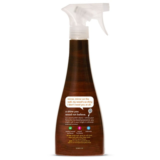 Method wood polish spray almond-scented 354ml, imported from the UK