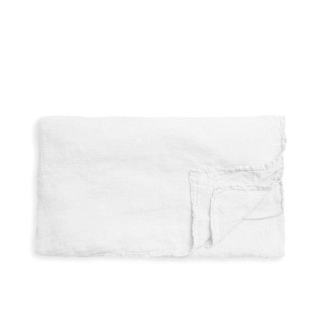 White linen tablecloth by Daylesford, size 160cm by 280cm - British product