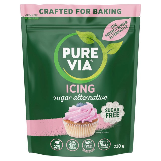 Pure Via Baker Secret icing sugar alternative 220g, imported from the UK