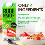 Rude Health organic oat drink 1L, imported from the UK