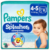 Pampers Splashers swim nappies size 4-5 (9-15kg), imported from the UK