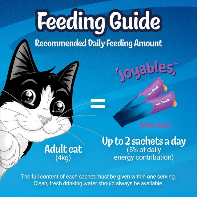 Felix duck liquid cat treat 4 x 10g - British product