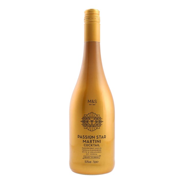 M&S Passion Star Martini Cocktail 75cl, imported from the UK