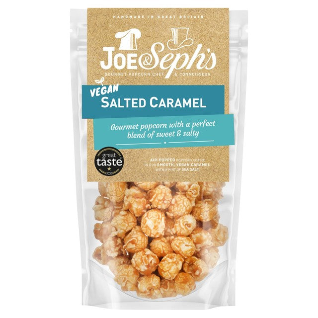 Joe & Seph's vegan salted caramel popcorn 70g, UK version