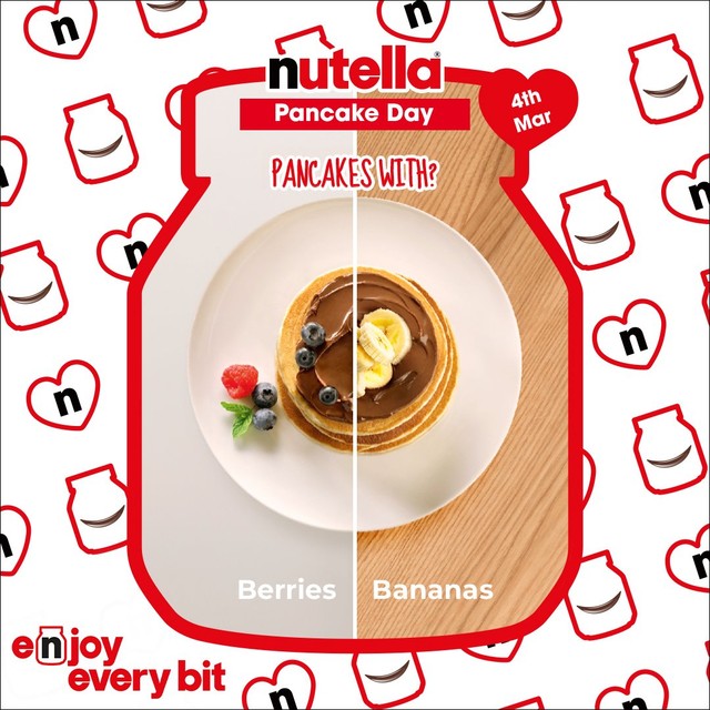 Nutella hazelnut chocolate spread 1kg, imported from the UK