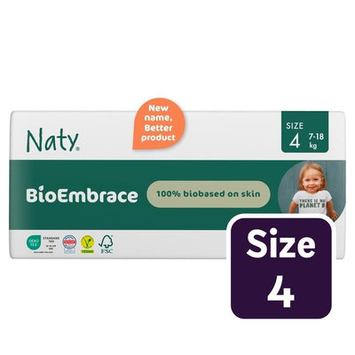 M&S Naty BioEmbrace Big Pack Disposable Nappies Size 4 (7-18kg) - اشترِ عبر الإنترنت من McGrocer
