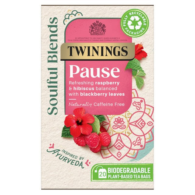 Twinings Raspberry Herbal Tea 20 Bags, imported from the UK