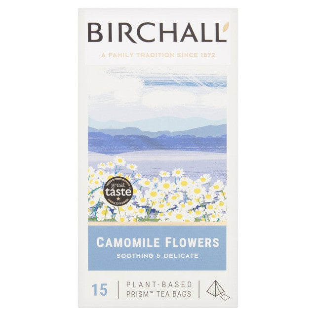 Birchall camomile flowers tea bags 15 per pack - British product