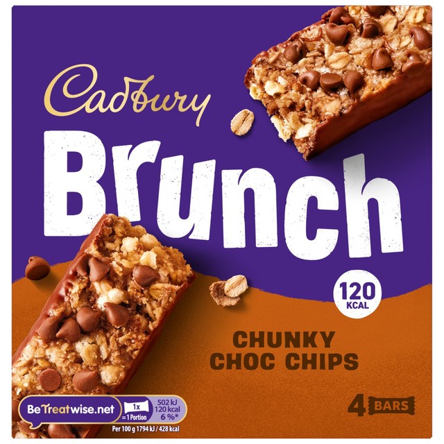 Cadbury chocolate chip cereal bar 112g - British product