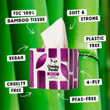 The Cheeky Panda bamboo balsam 4ply cube tissues 48 pack (British brand)