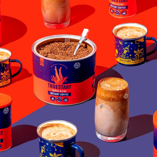 TrueStart Super Blend freeze-dried instant coffee - British product