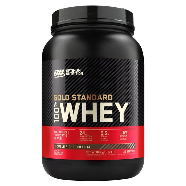 Optimum Nutrition Double Rich Chocolate protein powder 899g, imported from the UK