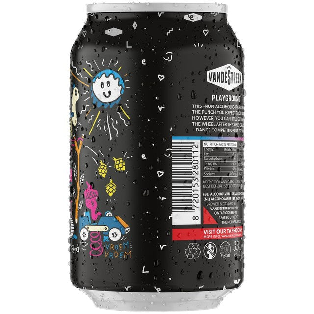 Vandestreek Playground alcohol-free IPA 330ml (British brand)