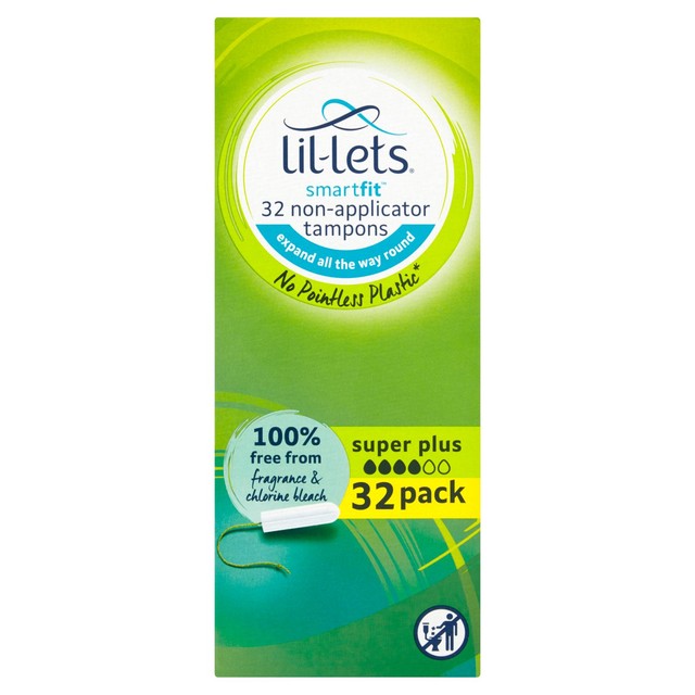 Lil-Lets Super Plus Non-Applicator Tampons 32 Pack, UK version