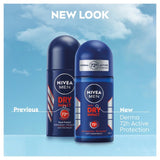 Nivea Dry Impact Anti-Perspirant Deodorant Roll-On 50ml, imported from the UK