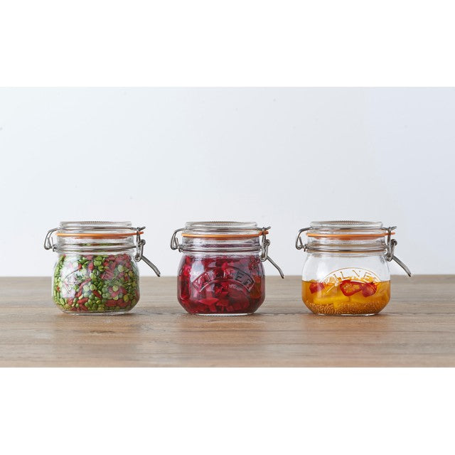 Kilner clip top jar 0.5 litre, UK version