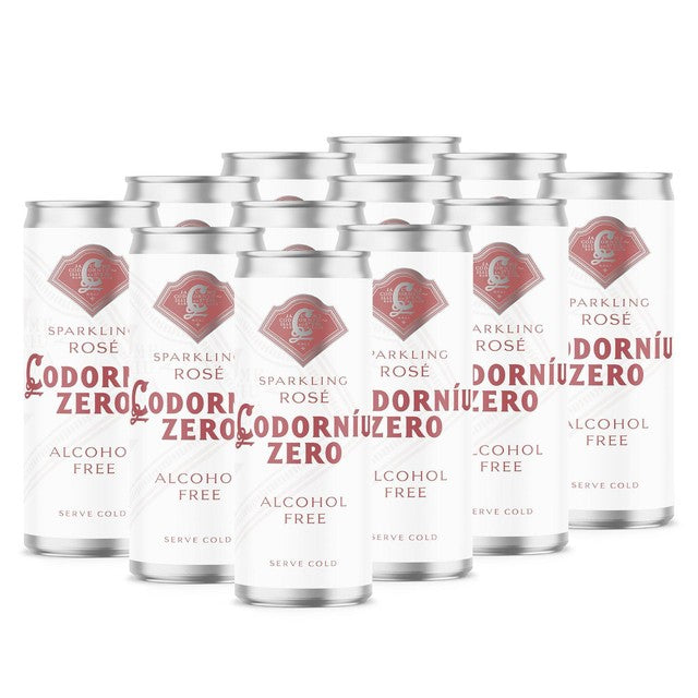 Codorniu Zero Sparkling Rose alcohol-free wine 250ml - British product