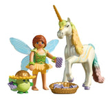 Playmobil Magical Unicorns Rainbow Flower playset, imported from the UK
