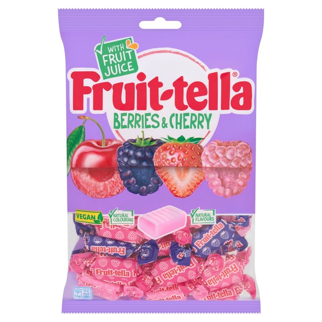 Fruittella berry and cherry chewy sweets 300g - British product