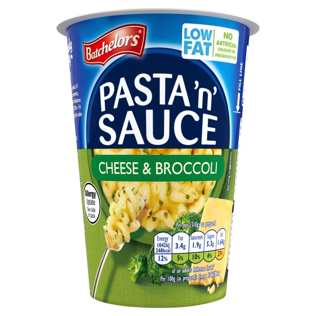 Batchelors Pasta n Sauce Pot Cheese & Broccoli - British product