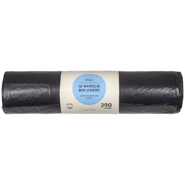 M&S wheelie bin liners 10 pack 290 litre capacity, imported from the UK