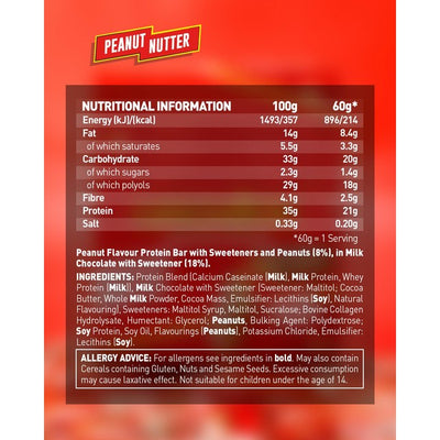 M&S Grenade Peanut Nutter Protein Bar 60g - Kjøp online hos McGrocer
