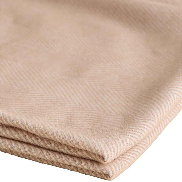 M&S herringbone throw neutral one size, imported from the UK